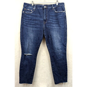 Pistola sz 33 Jeans Cara high rise vintage distressed skinny ankle 1645